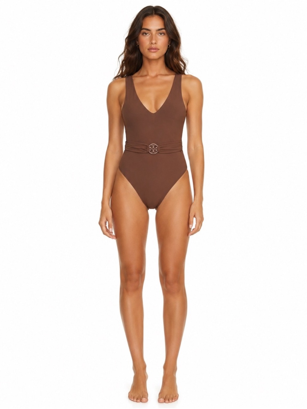 Tory Burch Miller Logo Swimsuit